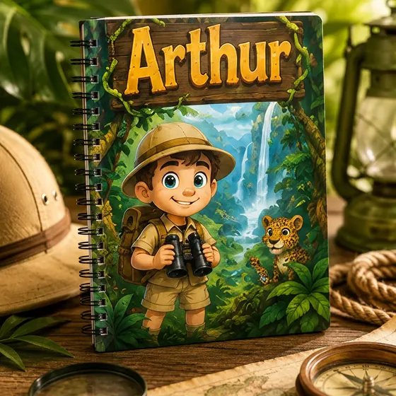 Caderno personalizado Arthur pronto