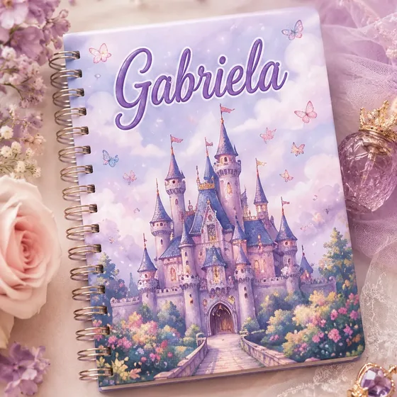 Caderno personalizado Gabriela pronto